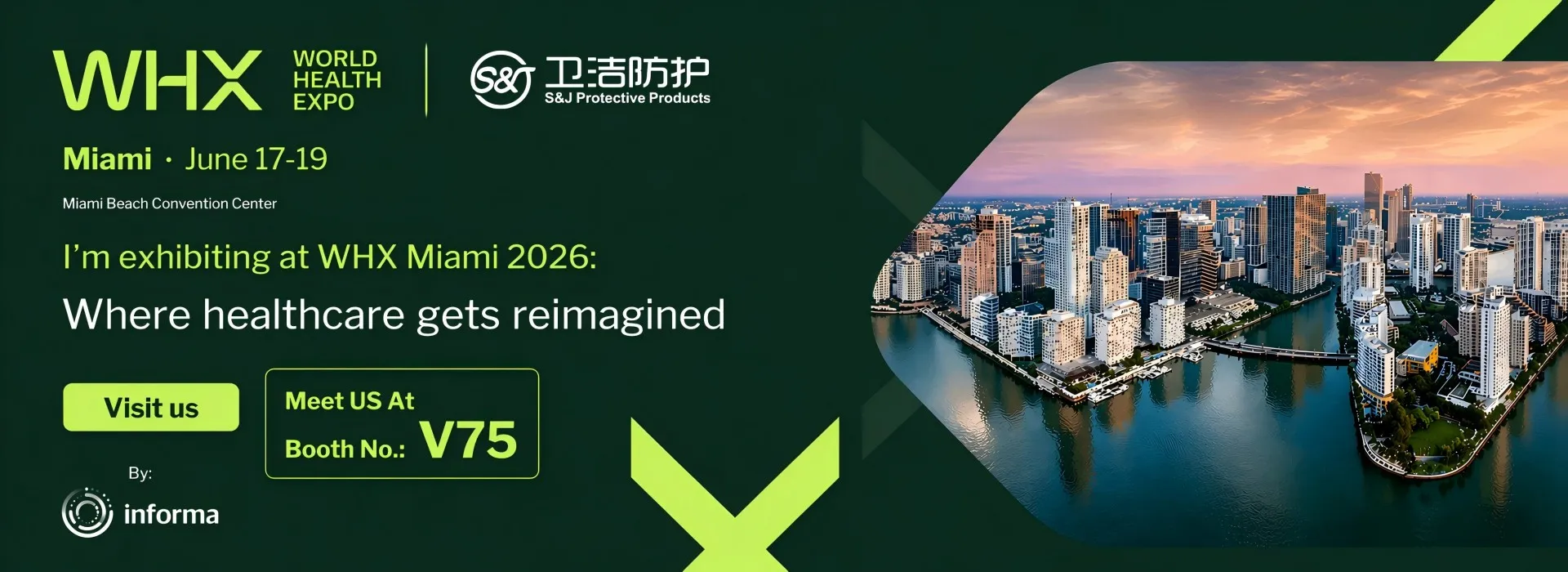 S&J Invites You To WHX Miami 2026 – Booth V75 From June17th To 19th